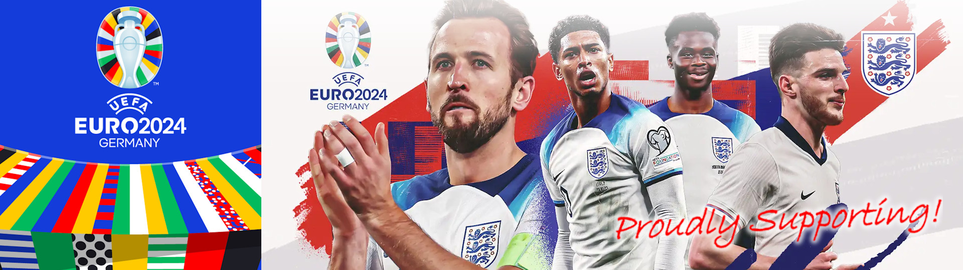 Proudly supporting the England Football Team at UEFA Euro 2024